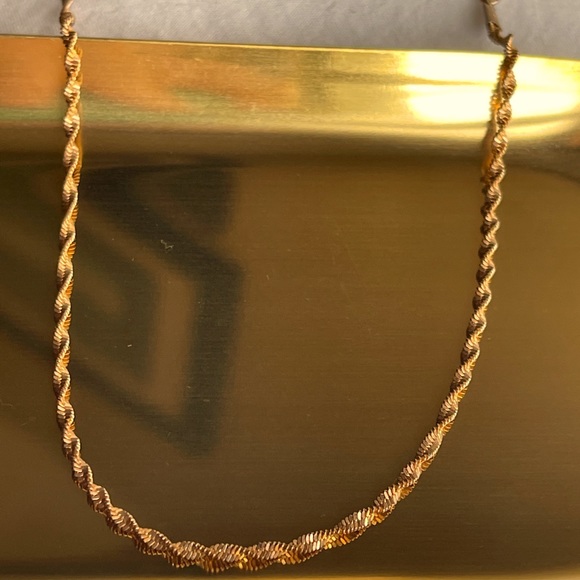 Urban Outfitters Jewelry Solid Gold Twist Chain Necklace Poshmark